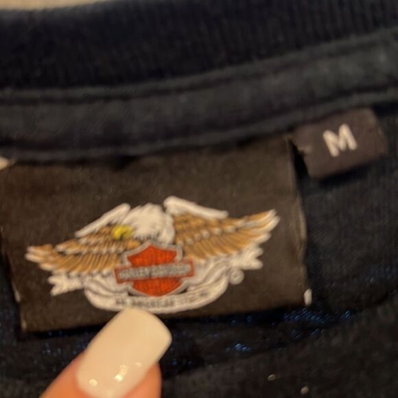 Mens Harley Davidson longsleeve logo tshirt 2008 medium - Picture 4 of 4